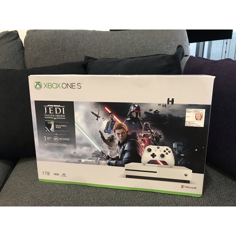 【全新未拆封】Xbox One S《星際大戰 絕地：組織殞落》1TB 同捆組