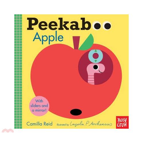 Peekaboo Apple-with 10 sliders and a mirror! (硬頁書)