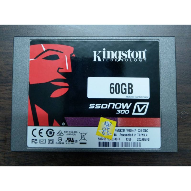 Kingston 60g SSD硬碟（二手）