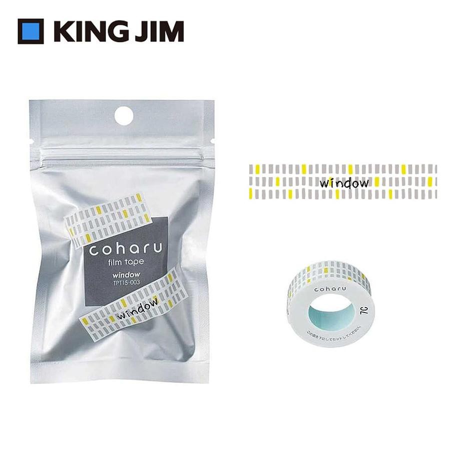 KING JIM TEPRA LITE熱感式標籤薄膜自黏膠帶/ 15mm/ 窗戶/ TPT15-003 eslite誠品