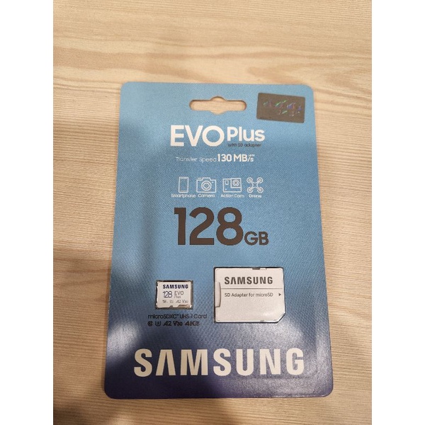 台灣公司貨-SAMSUNG三星 EVO Plus 128GB micro SDXC UHS-I（U3）A2 V30