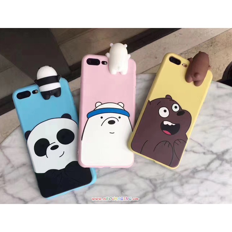 咱們裸熊 We Bare Bears 三隻小熊 OPPO 手機殼