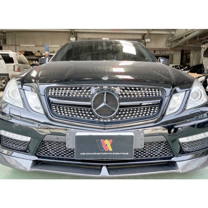 威鑫汽車精品 BENZ W212 S212 前期適用 前期專用 滿天星 黑色 水箱罩 水箱護罩 不含標誌