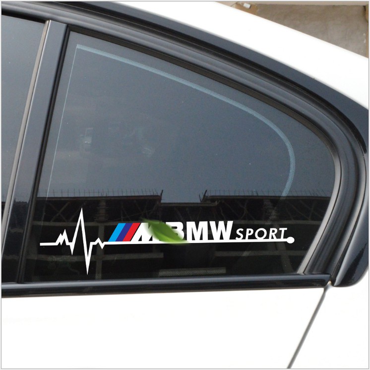 寶馬汽車三角窗貼紙反光白色車身貼紙適用於 E46 E60 E70 E90 F01 F02 F10 F20 F30 F31