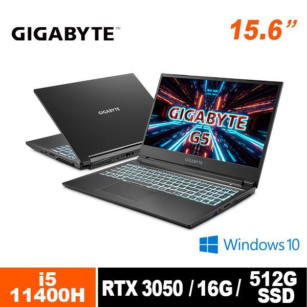 技嘉 GIGABYTE G5 最新第11代i5 筆記型電腦15.6吋筆電 獨顯 RTX30窄邊框144HzGD-51T