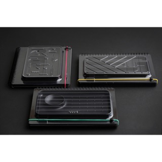 全新*booxi 筆具本 PenBox Notebook Stripe Green 筆盒和筆記本