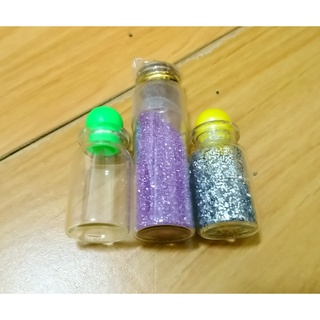 DIY/手做/小物 亮片(紫色/銀色)、玻璃罐(小)