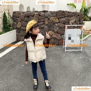 優惠9加厚秋冬季兒童羽絨棉馬甲男女童背心小孩寶寶羊羔絨保暖坎肩外穿487