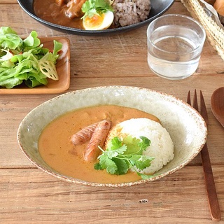 現貨 美濃燒 白色 灰釉 陶瓷 日本製 咖哩 義大利麵 餐盤 | 盤子 日式餐盤 簡約餐盤 日式風格 日本進口