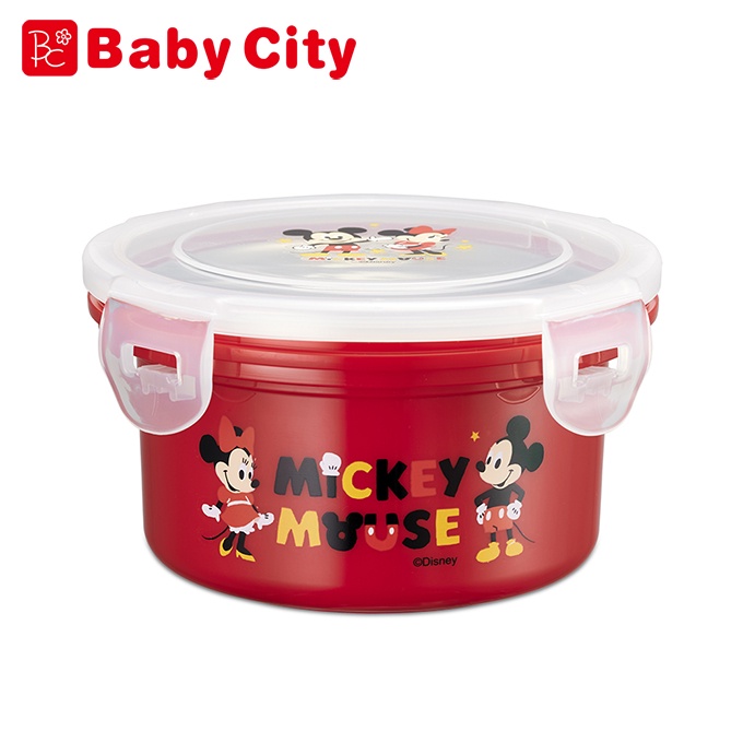 【Baby City 娃娃城】迪士尼造型多功能隔熱碗 (米奇米妮)