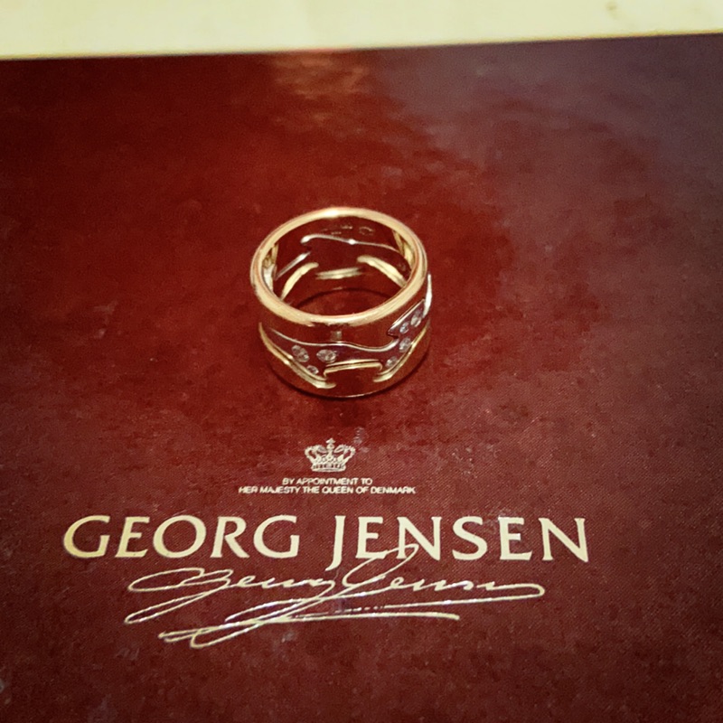 GEORG JENSEN Fusion經典個性三環18k金戒指組