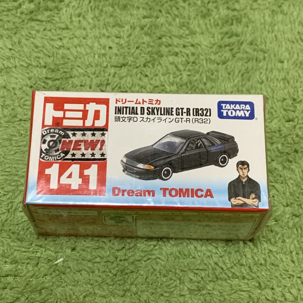 Tomica 多美小汽車 No.141 頭文字Ｄ Dream tomica Nissan GT-R [R32 ]新車貼