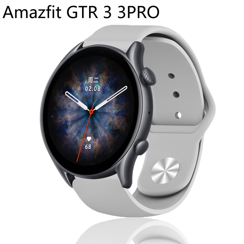 華米Amazfit GTR3 GTR 3 PRO 錶帶反釦矽膠腕帶游泳健身運動防水男女士錶帶