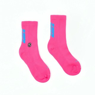 H2O.LAB 男女 SOCKS NEON HOT PINK 中高筒襪 螢光桃紅【A-KAY0】【19FW01-PK】