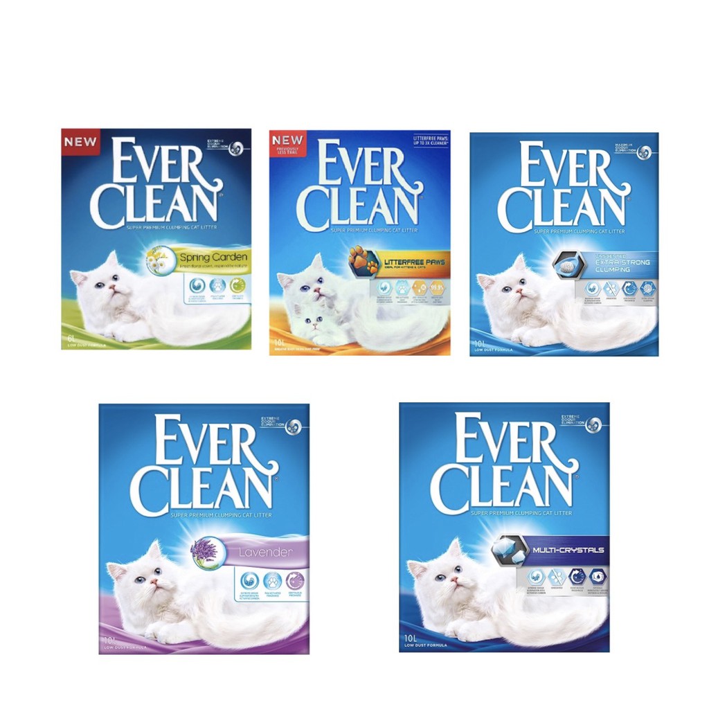 Ever Clean 藍鑽歐規貓砂 Ever Clean  10L (9kg)  礦砂 貓砂