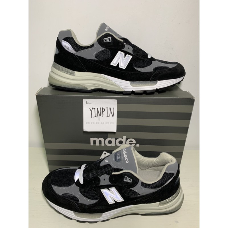 YP 現貨  New Balance NB M992 EB  黑色 Black 美國製  M992 327 元祖灰