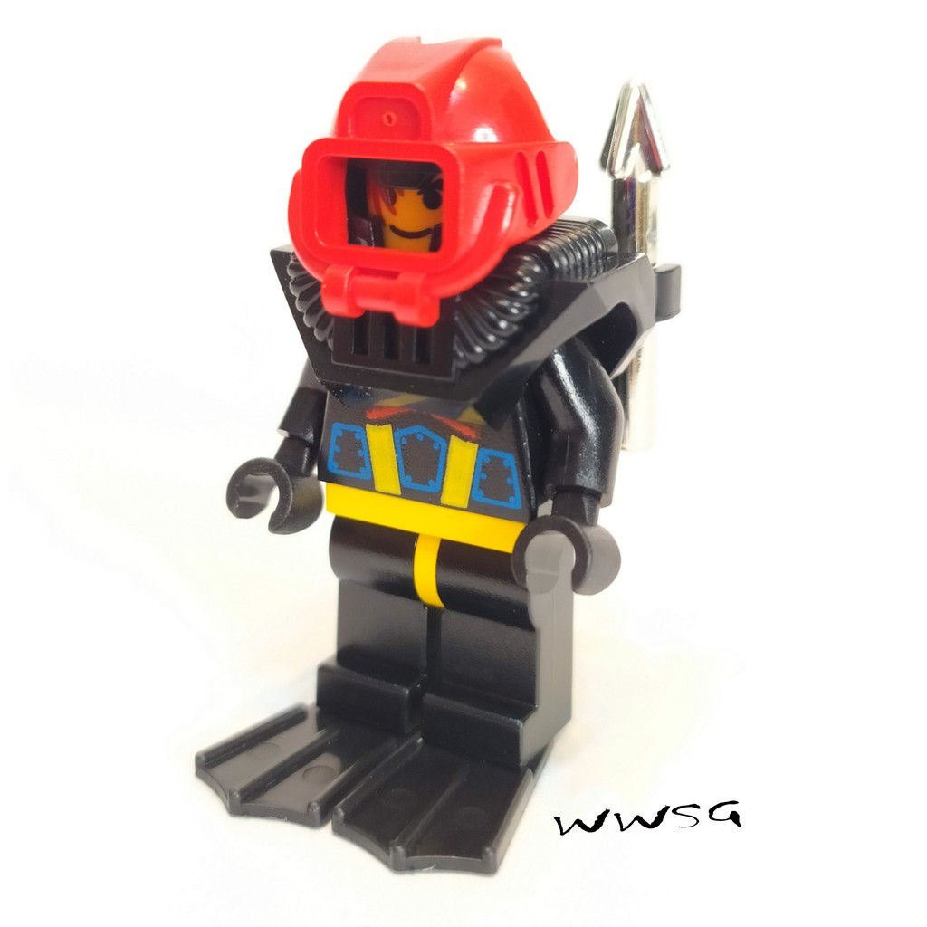 ☢️玩物喪志 1995年 LEGO樂高 絕版潛水鯊魚俠 (二手磚散磚科技武器配件零件盒組經典太空人42096紅白藍黃黑