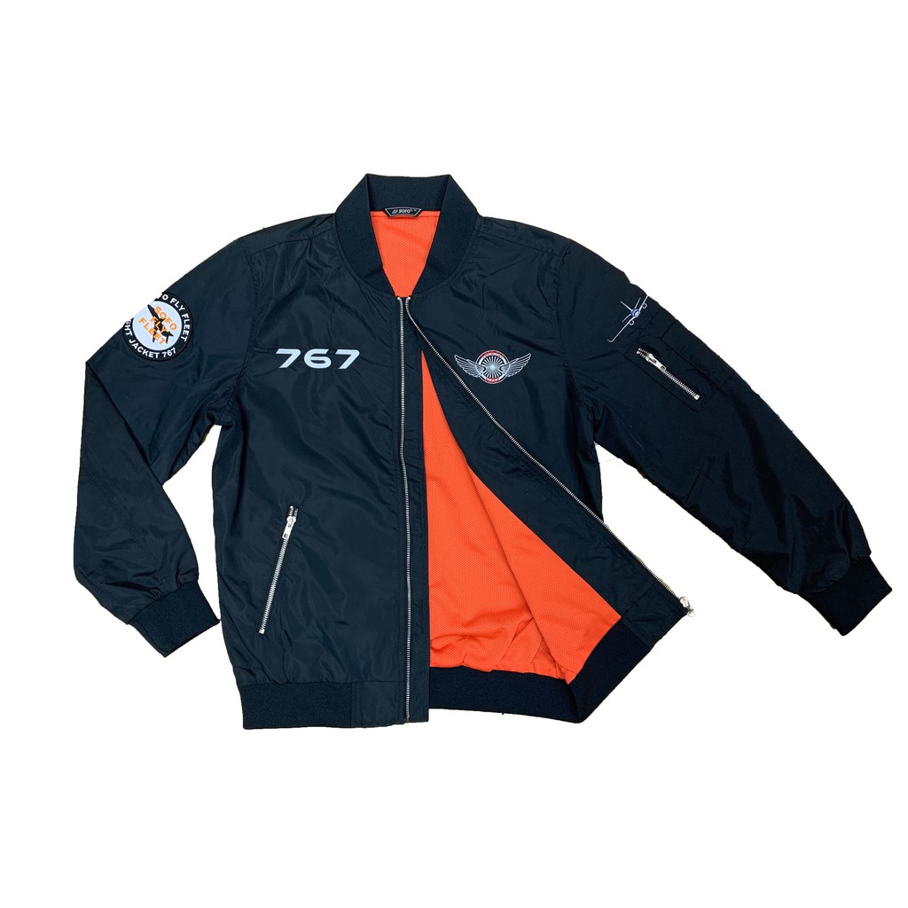 Sofo 飛行夾克飛行外套飛夾空軍外套 Ma 1 防風防潑水合身版型 網裏款 深丈青 蝦皮購物