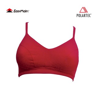 【EasyMain 衣力美 頂級彈性快乾運動胸衣 細肩帶 暗紅】M002/內衣/運動內衣/運動背心/悠遊山水