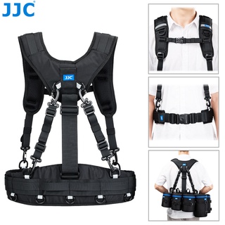 JJC 專業攝影師雙肩揹帶 戶外攝影騎行可調整腰帶 兼容JJC鏡頭包 記憶卡收納盒 其它攝影配件等 攝影配件收納包