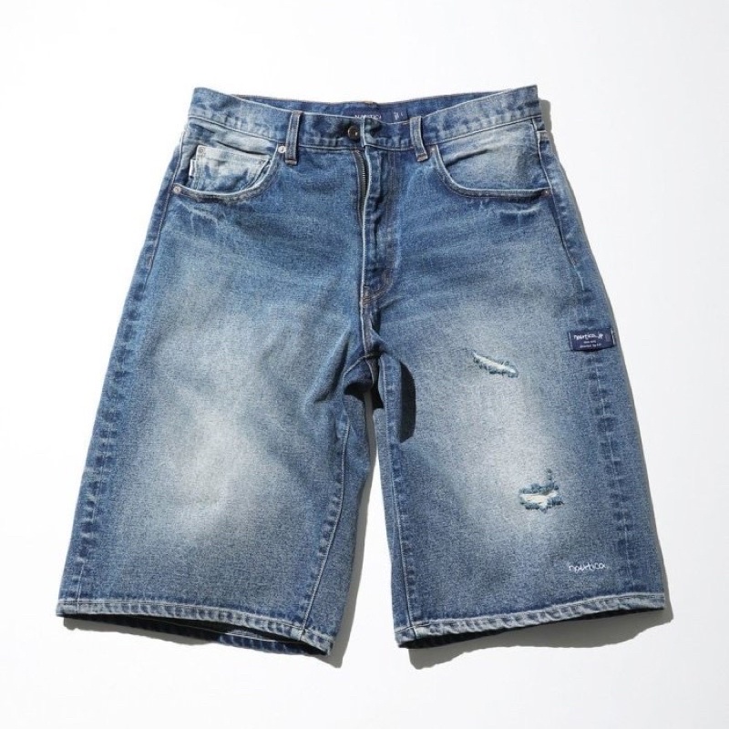 NAUTICA Bleach Washed 5 Pocket Denim Shorts 淺藍 水洗牛仔短褲 現貨