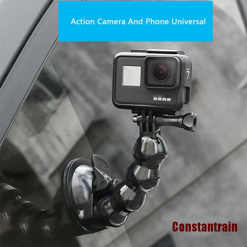 Cons 用於gopro Hero 8 7 6 5 4 3 的1pc 吸盤車載支架 帶安全繩 蝦皮購物