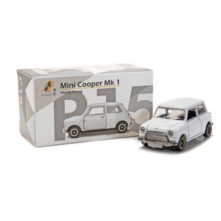 =天星王號=Tiny 1/64 Mini Cooper P15 純白色 合金車