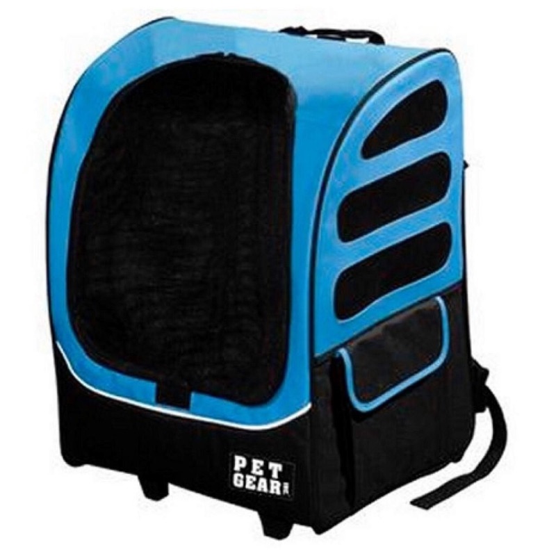 美國PET GEAR 多功能五合一寵物手拉車 肩背包 提籠 拉桿 大容量 透氣 方便