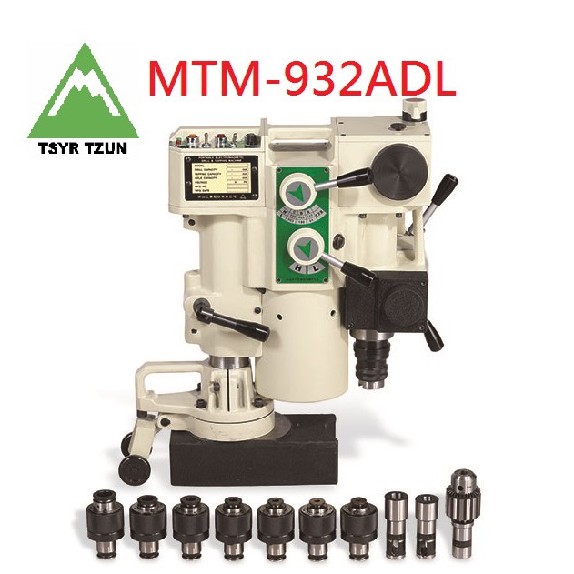 攜帶式磁性自動鑽孔攻牙機/移動式磁性鑽台/桌上型磁座電鑽 MTM-932ADL 可用於一般重型機械的加工金屬鑄造 大鋼板