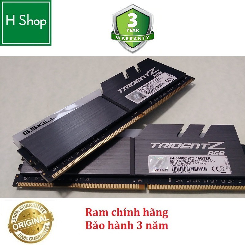 Gskill TRIDENT Z RGB-8GB DDR4 3000MHz PC 內存,正品,