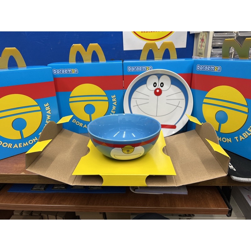 2022年 麥當勞 Doraemon哆啦A夢 碗盤 經典陶瓷碗盤組