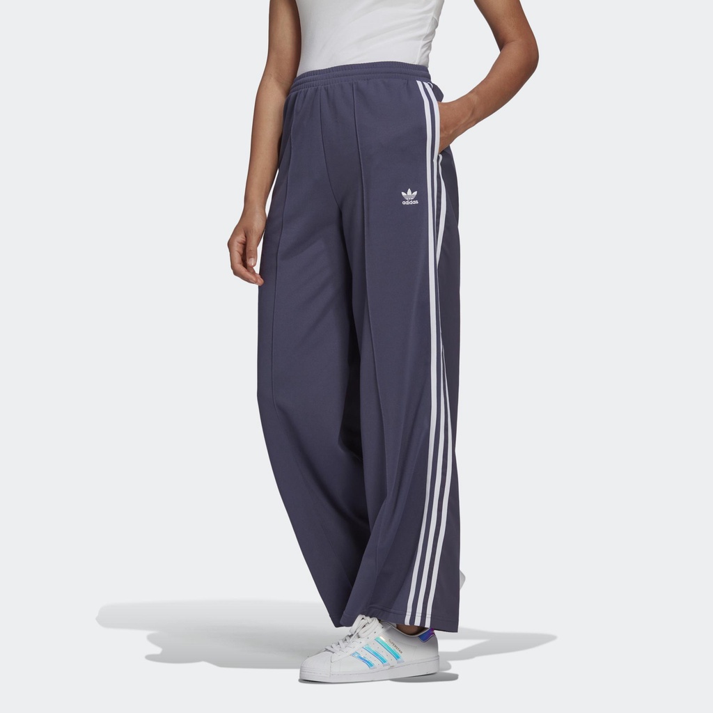 🏀 ADIDAS ORIGINALS ADICOLOR 運動長褲 寬褲 三線 藍紫色 女款 HC4549