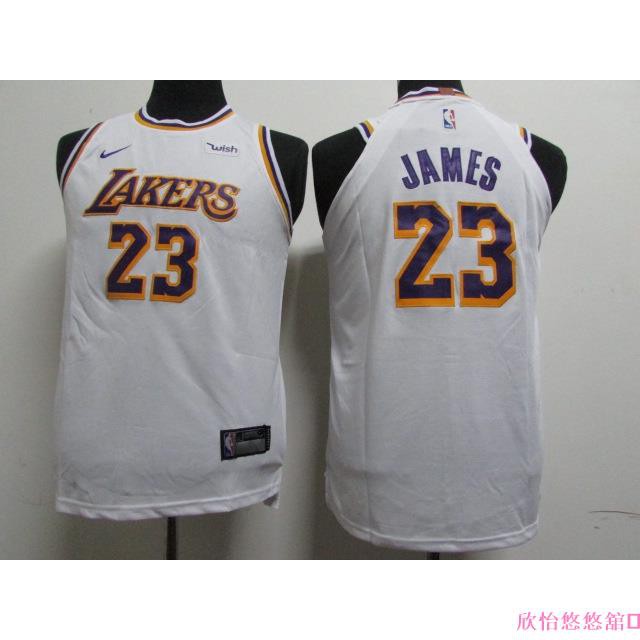 欣怡♡全新賽季 NBA球衣 正版 兒童 童裝 Lakers 洛杉磯湖人 Lebron James LBJ 23號 白色籃