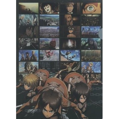 資料夾 進擊的巨人艾連里維米卡莎超大型巨人lawson 限定a4 資料夾 蝦皮購物