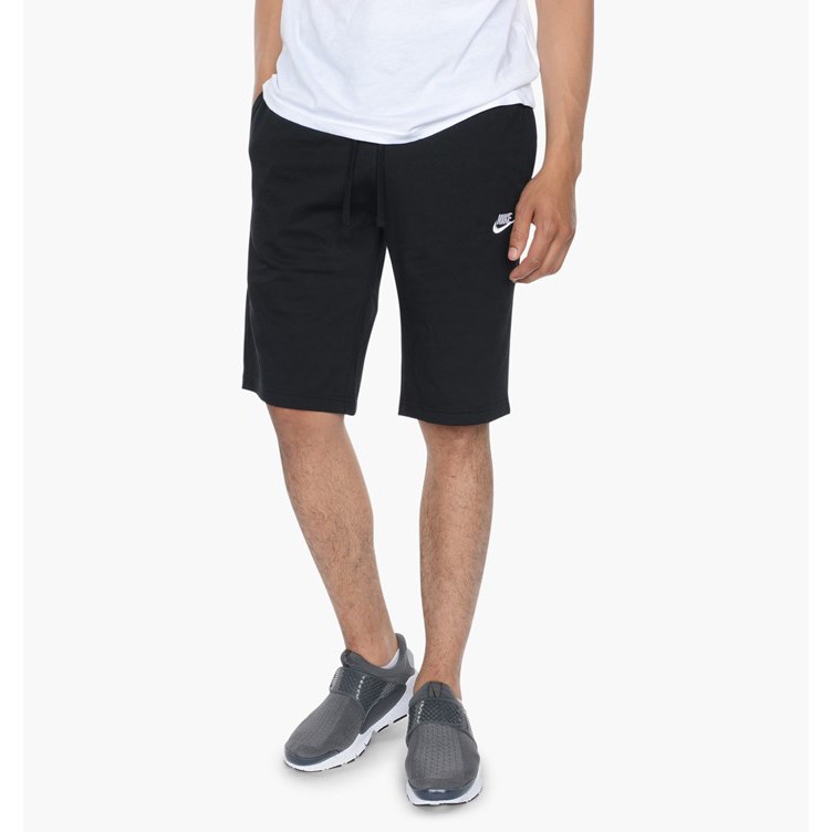 Nike Jersey Shorts 804419-010 小字勾棉褲短褲字勾勾勾刺繡Logo 黑色| 蝦皮購物