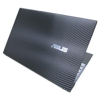 【Ez】ASUS ZenBook 14 UM425 UM425QA 黑色卡夢紋 機身貼 (含上蓋+鍵盤週圍+底部)