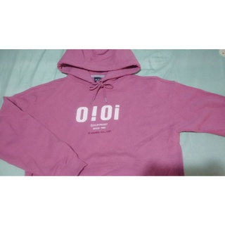 o!oi韓國品牌5252BY O!Oi 粉色帽T(M號）