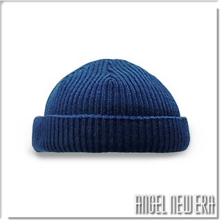 【ANGEL NEW ERA 】短毛帽 毛帽 針織帽 深藍色 工裝 街頭 潮流 搭配 韓風 秋冬 限量 穿搭 韓系