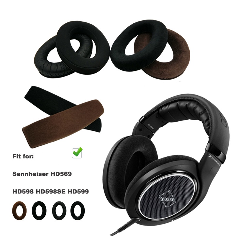 1 對耳墊適用於 Sennheiser HD559 HD569 HD598 HD599 HD598SE HD598CS