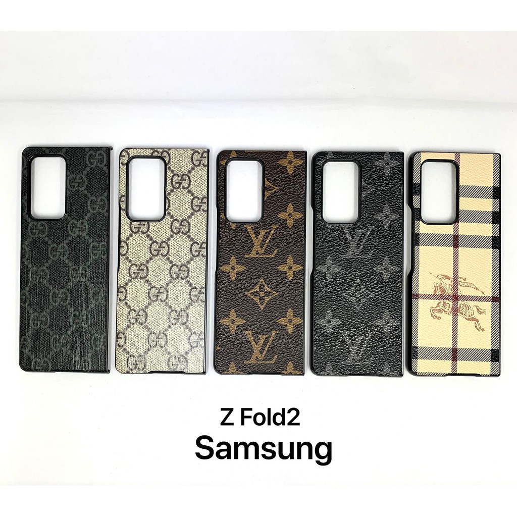 批發特惠歐美潮牌LV手機殼適用於三星Samsung z fold 2保護殼創意fold2代手機套半包古馳防摔殼