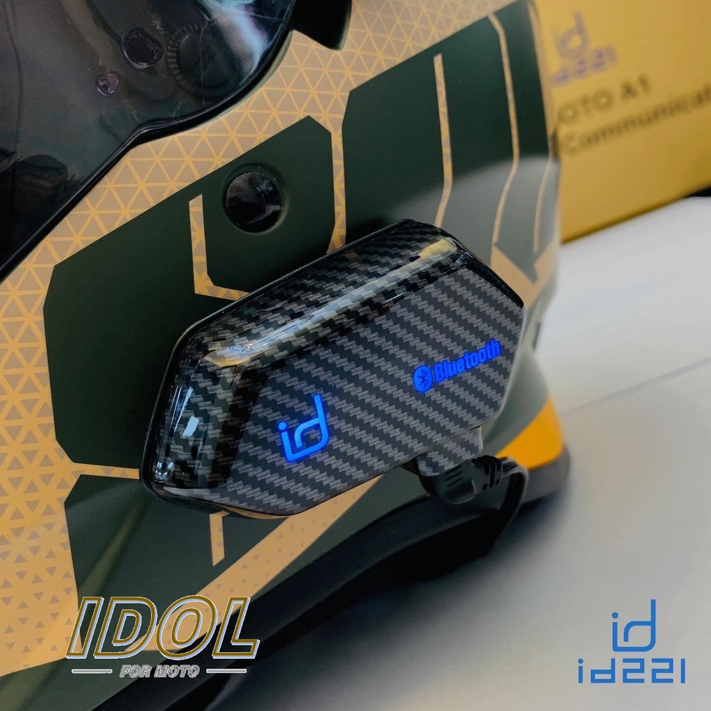 💕 IDOL 《送 碳纖維紋外殼》💕 id221 moto a1 plus 藍芽耳機《黑色主機+贈彩殼X1》