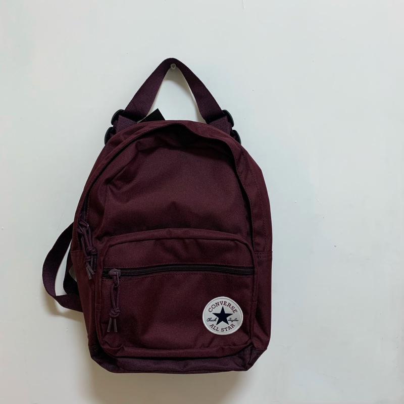 全新 Converse GO LO Backpack 小型後背包 後背包 酒紅 10018260-A02