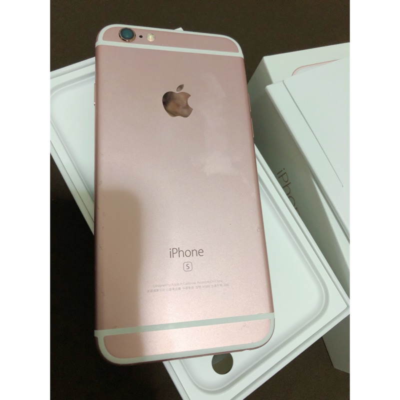 [再降]iPhone 6s 16G 玫瑰金 二手機 鏡面小裂痕 全新螢幕保護貼