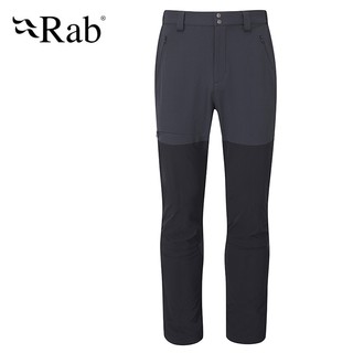 【Rab 英國】Torque Mountain Pants 輕量彈性軟殼長褲 男款 鯨魚灰 (QFU-40)
