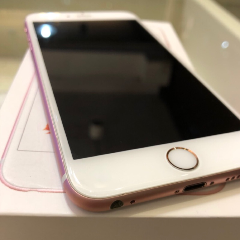 9.8新iphone6s plus 64g玫瑰金 外觀超新 盒續ㄧ樣 功能正常 指紋正常