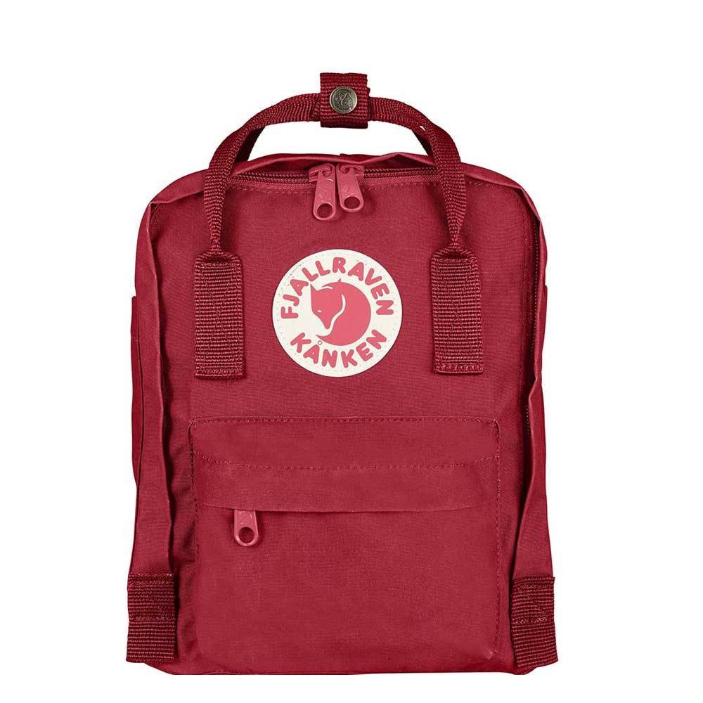 瑞典Fjallraven Kanken Mini-F23561-325 復古後背包 小型方型書包-深紅色