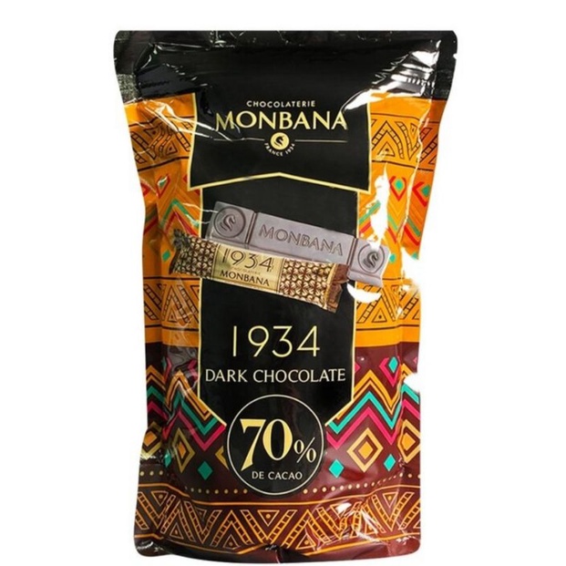 好市多熱賣商品 全新現貨 Monbana 1934 70%迦納黑巧克力條 640公克