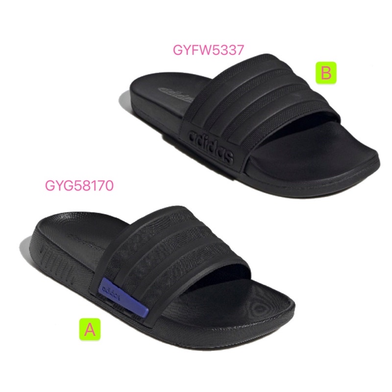 〘GY SPORTS〙 ADIDAS ADILETTE MONO 防水 拖鞋 男女 軟底 G58170 黑 FW5337