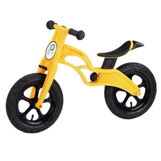 【小謙單車】全新POP Bike 普派 滑步車 氣胎平衡車 、學步車 (黃色)