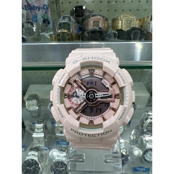 【金台鐘錶】CASIO卡西歐G-SHOCK S系列 粉玫瑰金 GMA-S110MP-4A1 GMA-S110MP 限量版